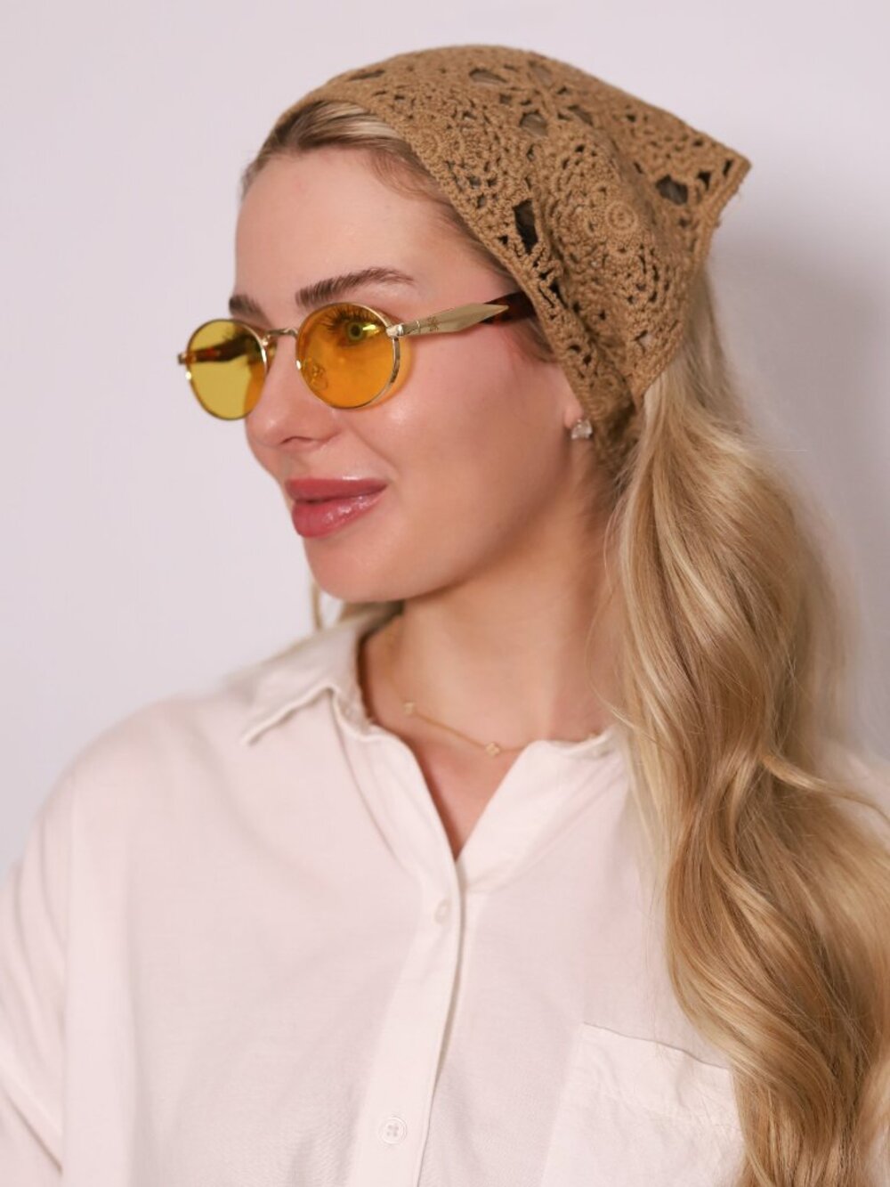Sola Sunglasses Gold Yellow Lens NWT